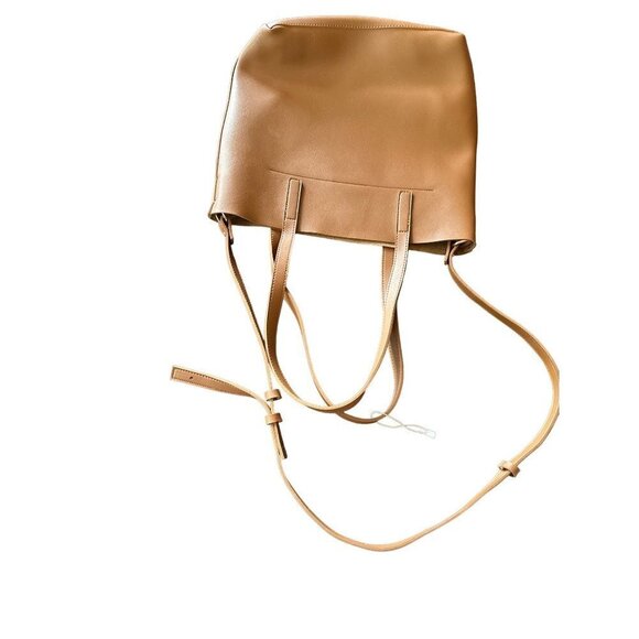 Henny & Lev Brown Vegan Leather Shoulder Strap Tote - Picture 5 of 7